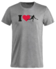I Love FrisbeeGolf T-paita.Asennepaita