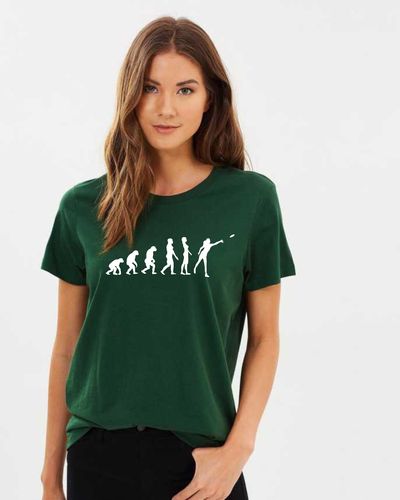Frisbeegolf Evolution Lady T-paita. Asennepaita